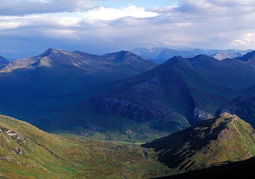 Glen Nevis from Carn Mor Dearg Arete